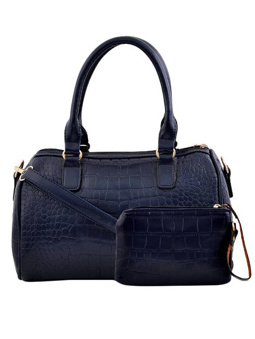 blue leatherette  handbag - 13215858 - Very Small Image - 1