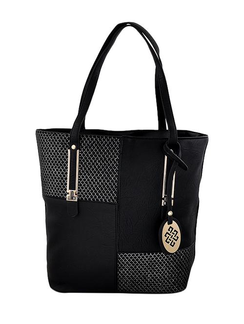 black leatherette  handbag - 13215861 - Very Small Image - 1