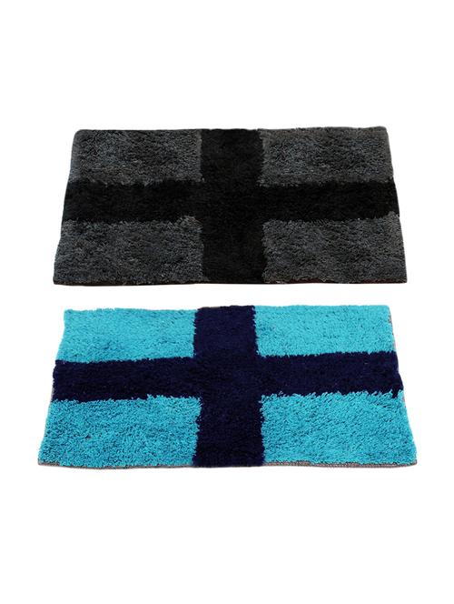 story@home multicolour cotton blend set of 2 doormat - 13216409 - Very Small Image - 1