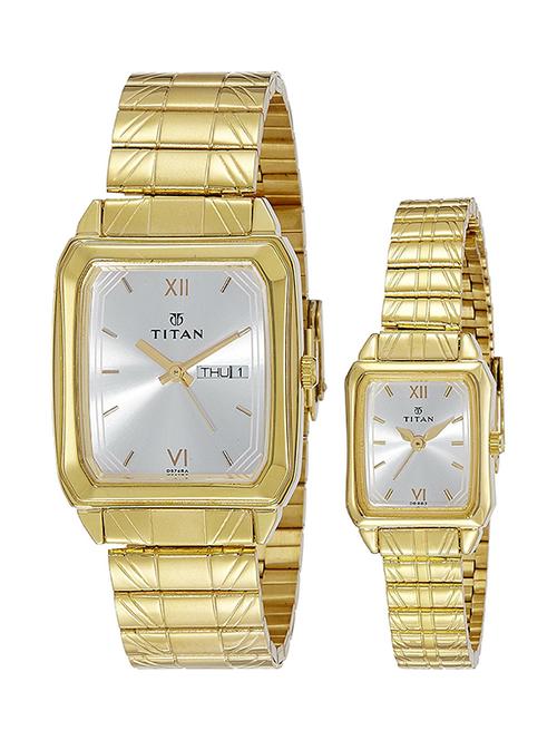 titan analog white dial unisex watch - ne15812488ym04 - 13216950 - Very Small Image - 1