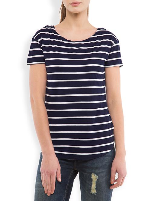 blue viscose regular top - 13217159 - Very Small Image - 1