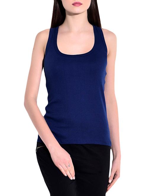 navy blue cotton top - 13222059 - Very Small Image - 1