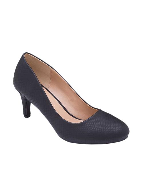 black pu slip on pumps - 13226313 - Very Small Image - 1