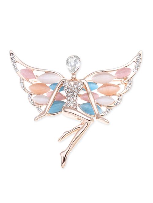 multicolored embellished stone brooch - 1322661 - Very Small Image - 1