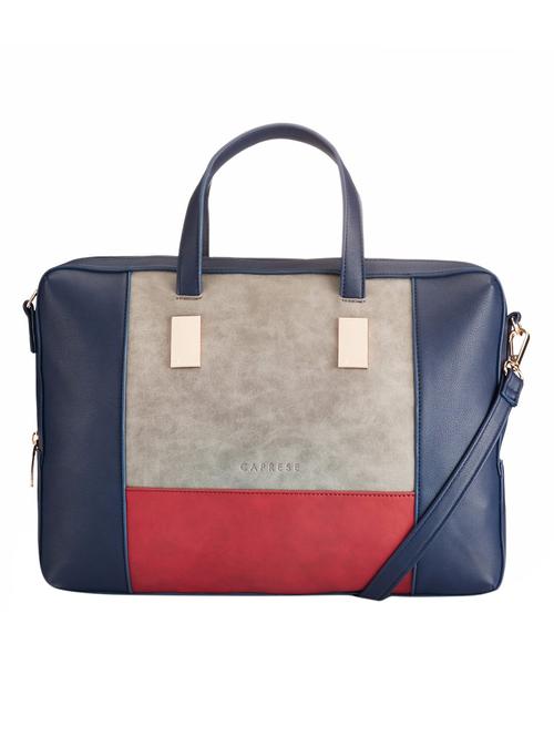 multi colored leatherette  laptop bag - 13228902 - Very Small Image - 1