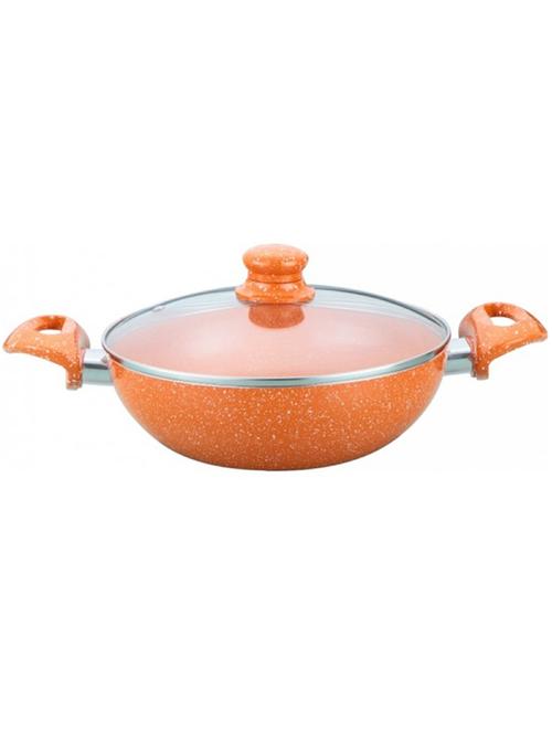 Wonderchef Tangerine 24cm Wok with Lid - 2.45L - 13230821 - Very Small Image - 1