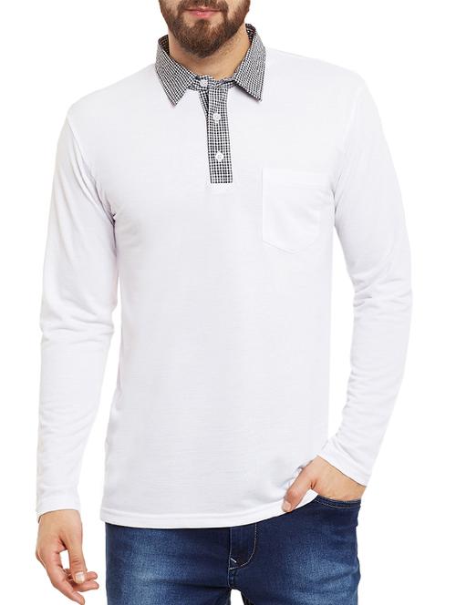 white cotton tshirt - 13242114 - Very Small Image - 1