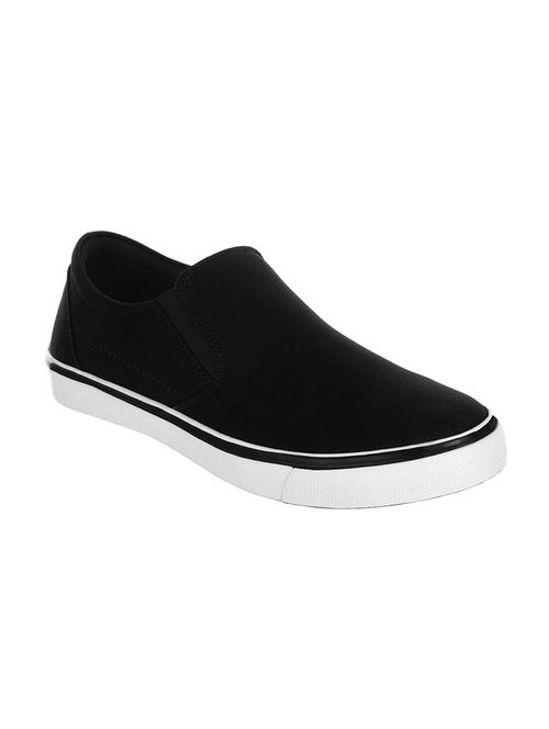 black canvas slip on shoe - 13244607 - Very Small Image - 1