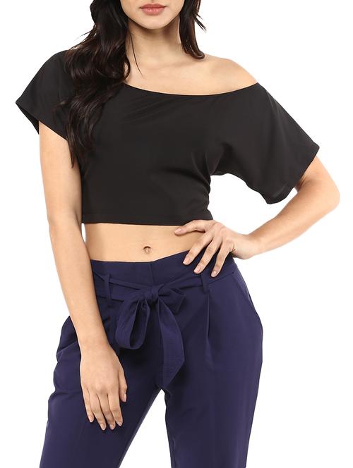 single shoulder crop top - 13246513 - Very Small Image - 1