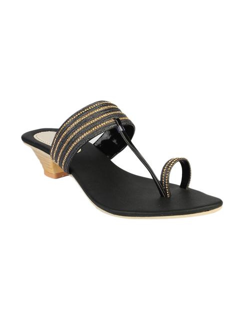 black one toe sandal - 13246809 - Very Small Image - 1