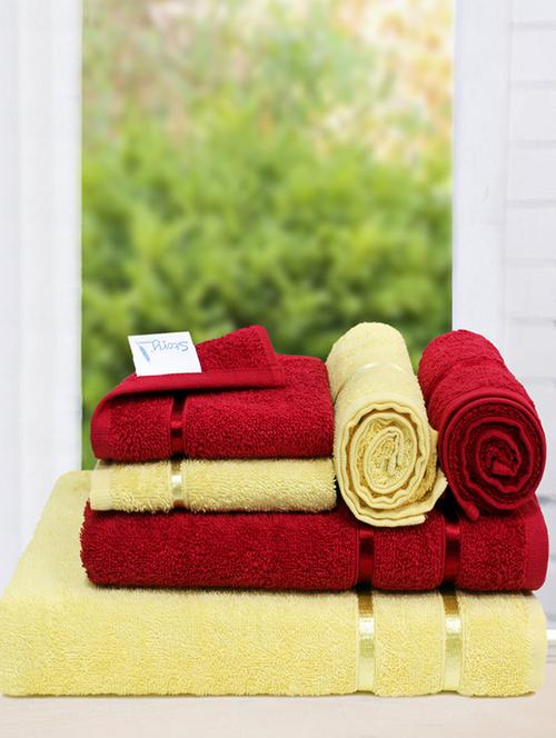story @ home set of 2 pc bath towel  + 2 hand towel + 2 face towel - 13254054 - Very Small Image - 1