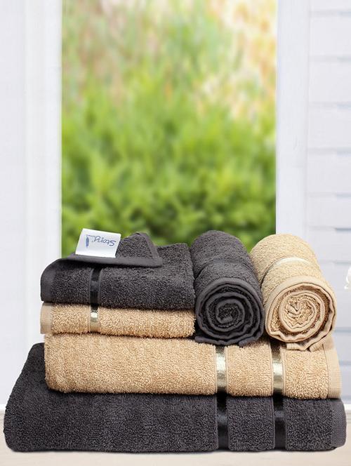 story @ home set of 2 pc bath towel  + 2 hand towel + 2 face towel - 13254055 - Very Small Image - 1