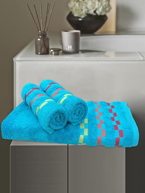 bianca 3 pc sonoma towel set 100% cotton (1 bath towel+ 2 hand towel) - 13256209 - Very Small Image - 1