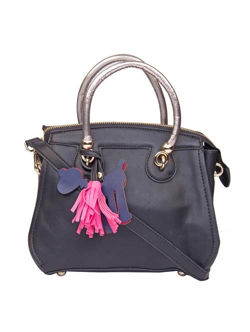 black leatherette  handbag - 13256350 - Very Small Image - 1