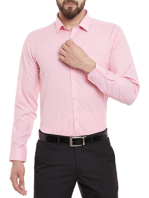 pink cotton formal shirt - 13259760 - Very Small Image - 1