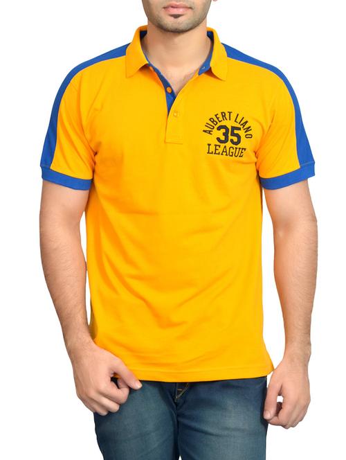 yellow cotton polo t-shirt - 13260067 - Very Small Image - 1