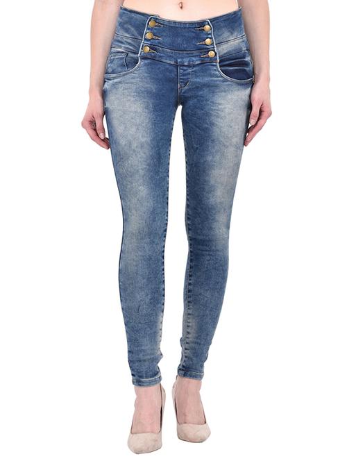 blue cotton skinny jean - 13260735 - Very Small Image - 1