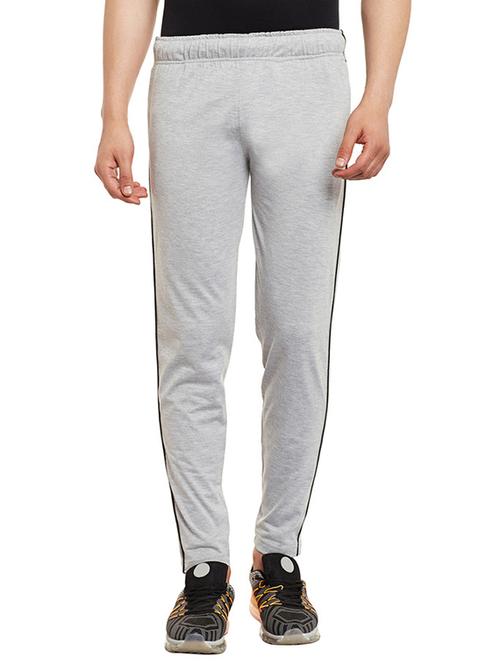 grey cotton  full length track pant - 13260987 - Very Small Image - 1