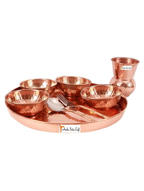 golden copper dinner set - 13265248 - Very Small Image - 1