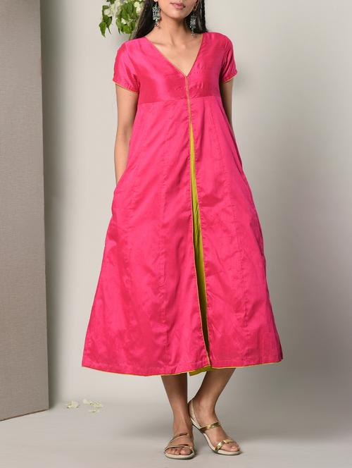 Pink poly cotton dress - 13266777 - Very Small Image - 1