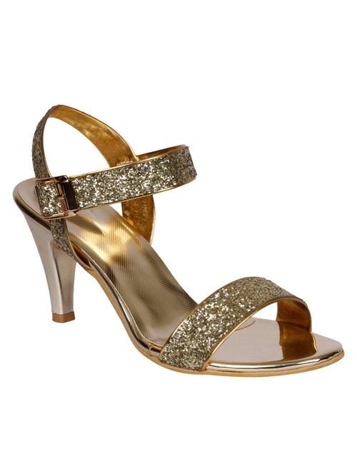 gold ankle strap sandal - 13269749 - Very Small Image - 1