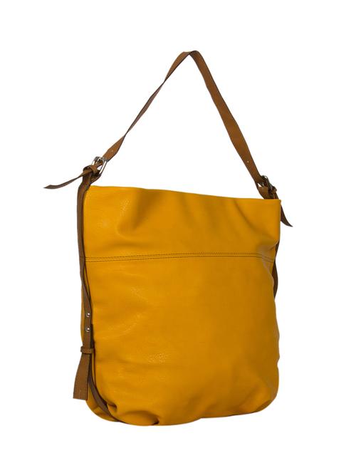 yellow leatherette  handbag - 13270404 - Very Small Image - 1