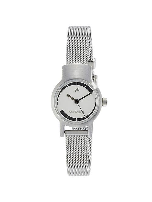 fastrack upgrade-core analog white dial women's watch - ne2298sm01 - 13271343 - Very Small Image - 1