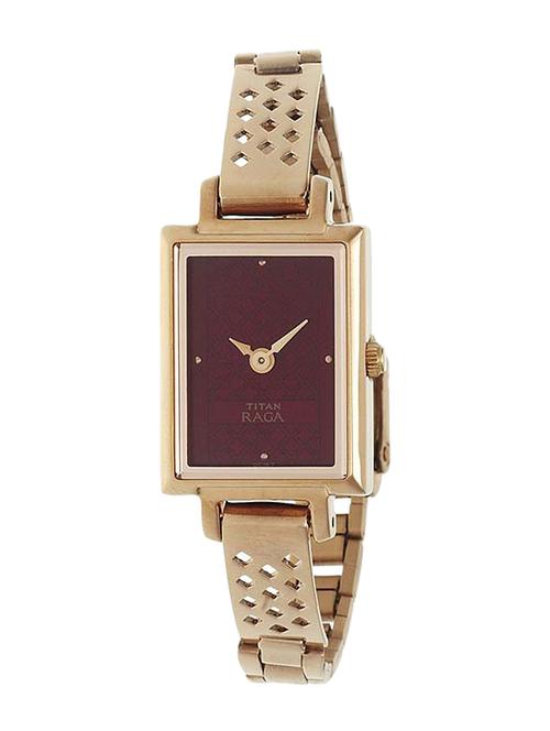 titan raga analog purple dial women's watch - ne2496wm02 - 13271487 - Very Small Image - 1