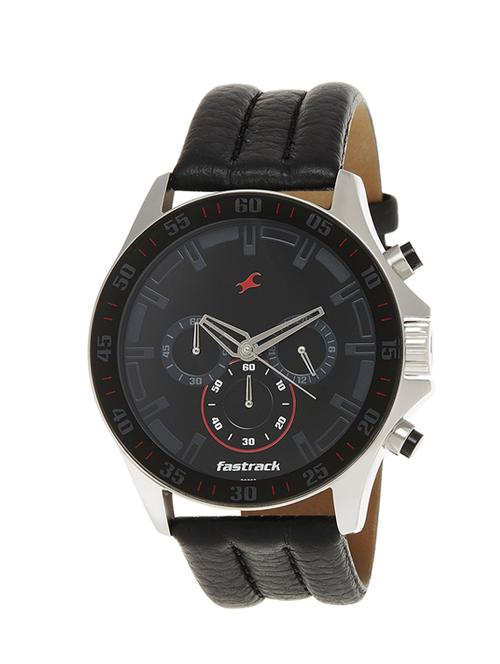 fastrack chrono upgrade analog black dial men's watch - nd3072sl06 - 13271851 - Very Small Image - 1