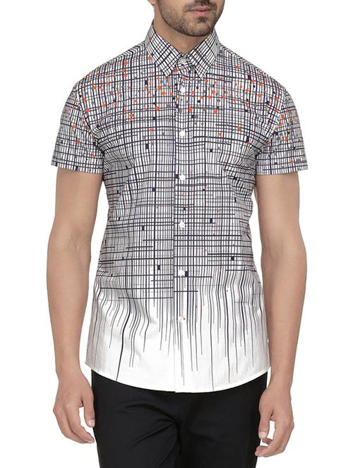 grey cotton casual shirt - 13274628 - Very Small Image - 1