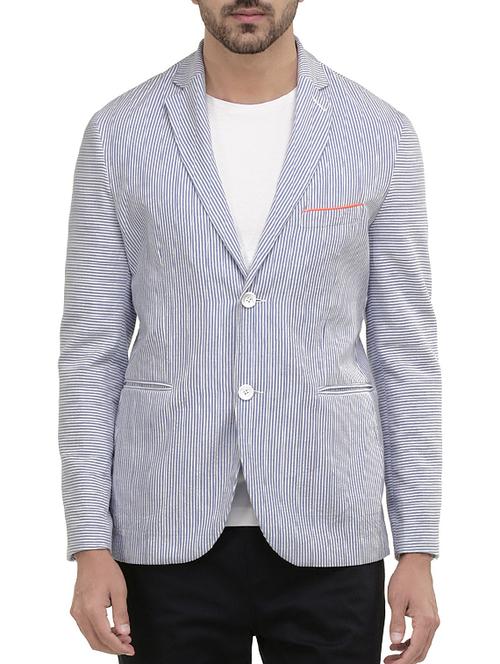 multi colored cotton casual blazer - 13274891 - Very Small Image - 1