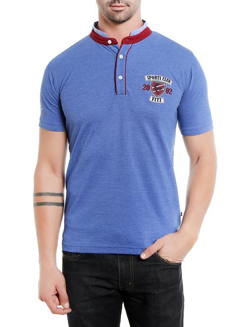 blue cotton tshirt - 13275167 - Very Small Image - 1