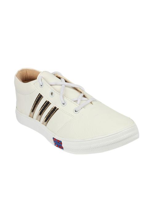 white leatherette sneakers - 13275528 - Very Small Image - 1