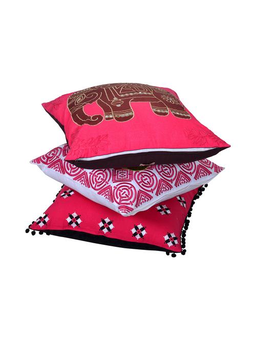 reme set of 3 cotton cushion cover - 13276086 - Very Small Image - 1