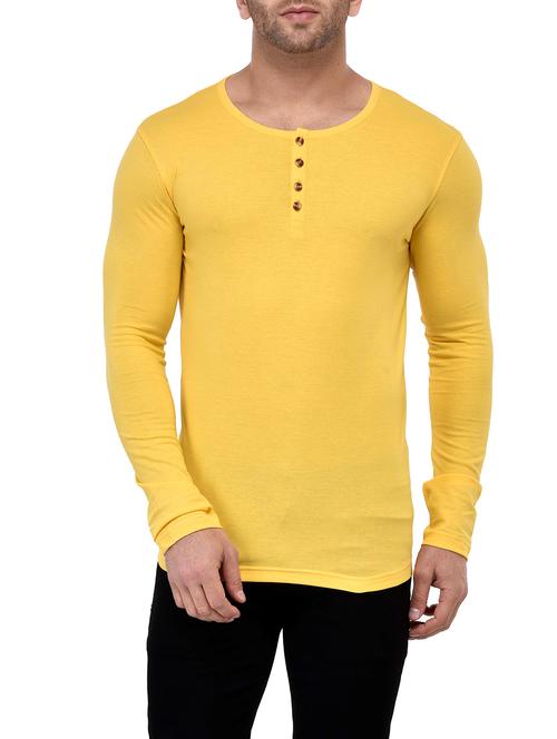 yellow cotton tshirt - 13277881 - Very Small Image - 1