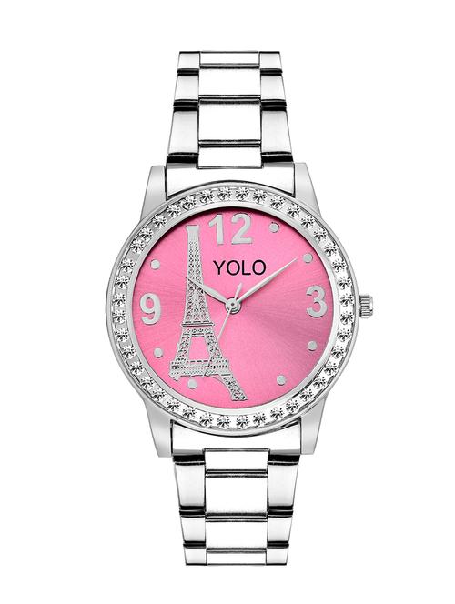 round dial silver analog wrist watch - 13283143 - Very Small Image - 1