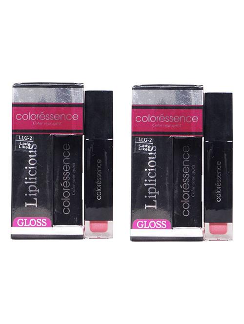 coloressence liplicious gloss lady likes (pack of 2) 6 ml (lady likes llg-2) - 13284724 - Very Small Image - 1