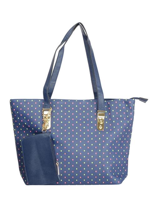 blue leatherette  handbag - 13286614 - Very Small Image - 1
