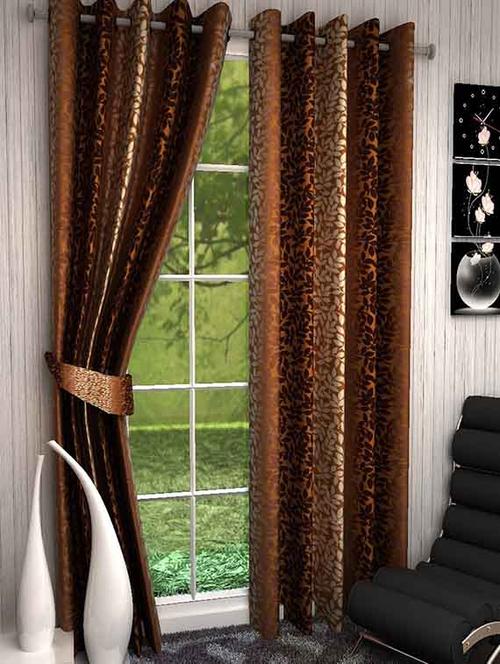 home fantasy printed polyester door curtain-2 pcs - 13289390 - Very Small Image - 1