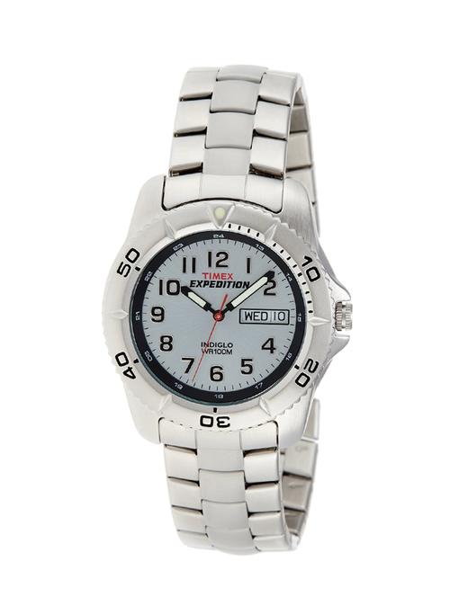 timex expedition analog silver dial unisex watch - t46601 - 13292391 - Very Small Image - 1