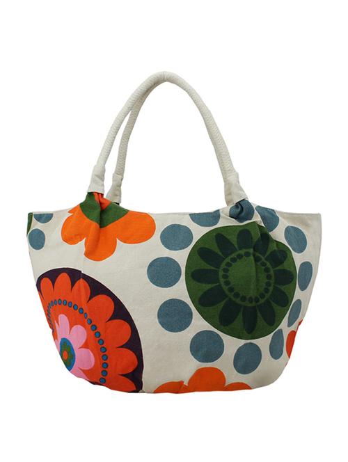 White Canvas Tote - 13293193 - Very Small Image - 1