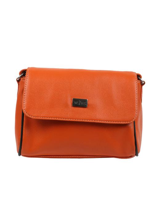 orange leatherette sling bag - 13293288 - Very Small Image - 1