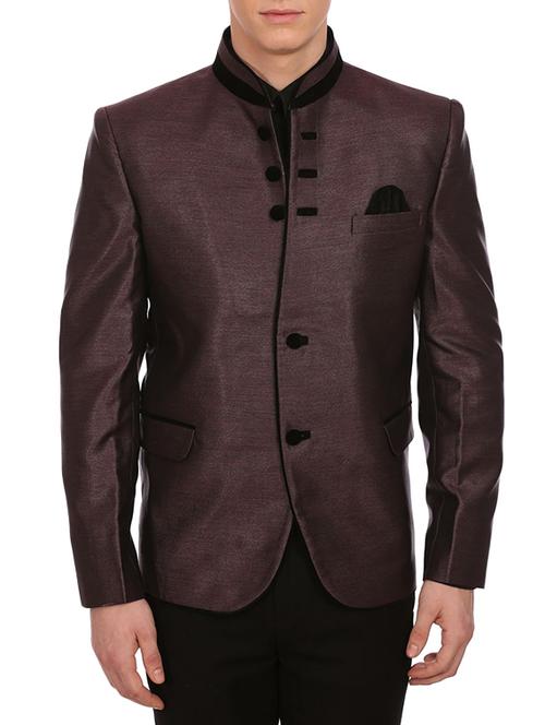 solid brown cotton blazer - 13296230 - Very Small Image - 1