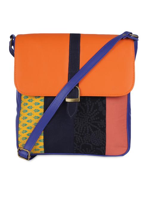 multicolored  cotton patchworked messenger bag - 1330003 - Very Small Image - 1