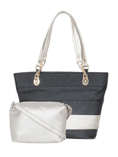 black leatherette handbag - 13301666 - Very Small Image - 1