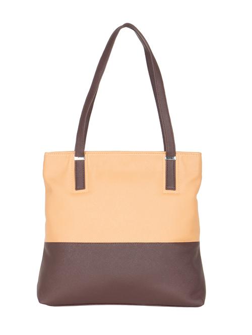beige leatherette  handbag - 13301683 - Very Small Image - 1