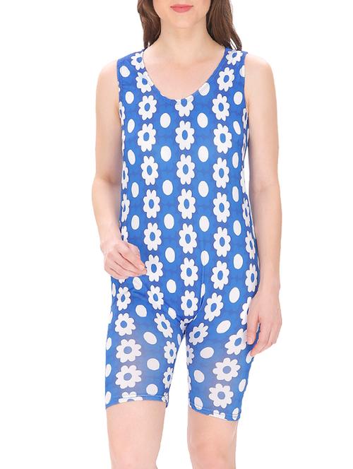 blue nylon functional swimsuit - 13304617 - Very Small Image - 1