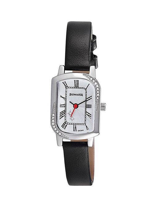 sonata analog silver dial women's watch - 87001sl04a - 13307830 - Very Small Image - 1