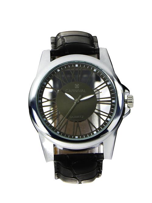 carnival analog leather watch for men-c0033lm01 - 13307977 - Very Small Image - 1