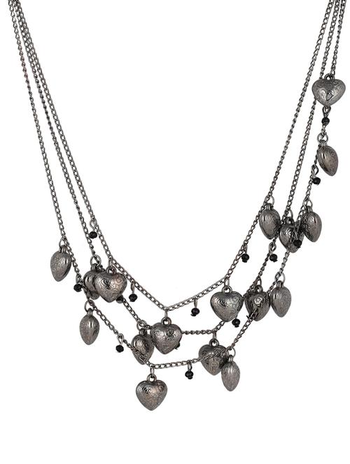 silver metal long necklace - 13308483 - Very Small Image - 1